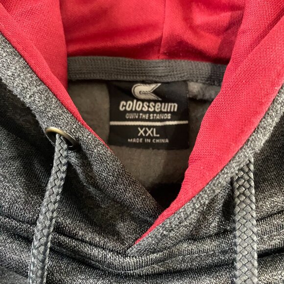 Men's Colosseum Heather Gray Alabama Crimson Tide Embroidered Pullover Hoodie - Picture 4 of 10